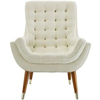 FINE WOOD ART Wing Back Chair for Living Room | Wing Chair for Living Room/High Back Arm Chair/Ideal for Home Colour(Beige)