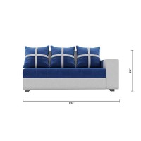 L Shape 8 Seater Fabric Sofa Set