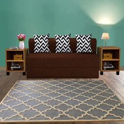 3 Seater Sofa Cum Bed Brown