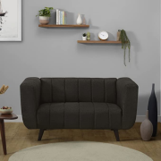 2 Seater Sofa (Fabric, Earth Brown)