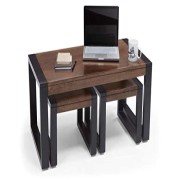 Wood Coffee Table With 2 Stool