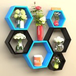 hexagonal-wooden-wall-shelves