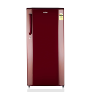 Haier 165L 1 Star Direct Cool Single Door Refrigerator (HED-171RS-P, Red Steel)