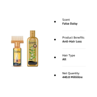 Indulekha Bringha Oil 100ml + Bringha Shampoo 340ml Combo Pack Reduce Hairfall with 9 Full Bringha Plant Extracts
