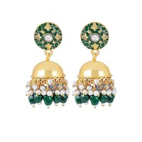 yellow-chimes-earrings-for-women-girls-traditional-multicolor-meenakari-earring-gold-plated-jhumkas-floral-dangler-earrings-accessories-jewellery-birt