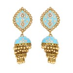 yellow-chimes-earrings-for-women-girls-traditional-multicolor-meenakari-earring-gold-plated-jhumkas-floral-dangler-earrings-accessories-jewellery-birt