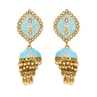 yellow-chimes-earrings-for-women-girls-traditional-multicolor-meenakari-earring-gold-plated-jhumkas-floral-dangler-earrings-accessories-jewellery-birt