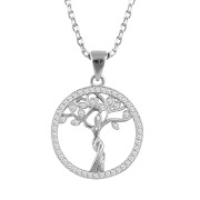 GIVA 925 Sterling Silver Tree of Life Pendant with Link Chain | Necklace to Gift Women & Girls | With Certificate of Authenticity and 925 Stamp | 6 Month Warranty*