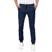 Urbano Fashion Men's Light Grey Slim Fit Jogger Jeans Stretch