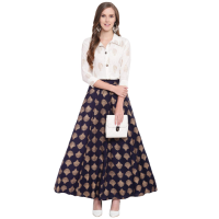 stylum-womens-printed-cotton-blend-shirt-skirt-set