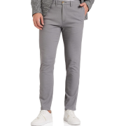 Amazon Brand - Symbol Men's Flexi Waist Slim Casual Pants