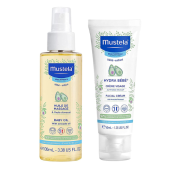 Mustela Baby Oil 100ml with Hydra Bebe Facial Cream 40ml (Combo Pack)