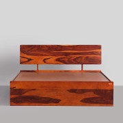 SRB FURNITURE Solid sheesham Wood Bed for Home and Hotel .Solid Wood Bed for Living Room,Home Hall Room. (Double Bed, Storage Bed - Classic)
