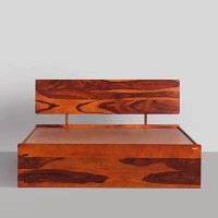 SRB FURNITURE Solid sheesham Wood Bed for Home and Hotel .Solid Wood Bed for Living Room,Home Hall Room. (Double Bed, Storage Bed - Classic)