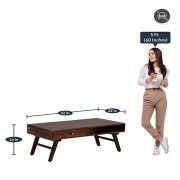 Wood Square Center Coffee Table