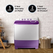 Samsung 7.0 Kg 5 Star Semi-Automatic Top Loading Washing Machine (WT70M3000UU/TL, LIGHT GRAY, Double Storm Pulsator)