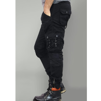 SHOP FRENZY Regular Fit Cotton Men's Casual Cargo Pant,Mid Rise, Ankle Length Multi-Pocket Cargoes,Trousers