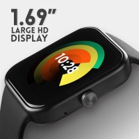 Fastrack Reflex Vox Smartwatch|Alexa Built-in|Bright HD Display|Upto 10 Days Battery|5 ATM Water Resistance|Multiple Sports Modes|100+ Watchfaces|24x7 HRM|Sp02|Stress Monitor|Camera & Music Control