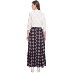 stylum-womens-printed-cotton-blend-shirt-skirt-set