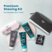 Bombay Shaving Co Premium Grooming and Shaving Kit Gift Hamper for Men | Pre Shave Scrub, Shaving Cream, Post Shave Balm, Charcoal Soap, Towel, Shaving Kit Bag | Gift For Men/Husband/Boyfriend