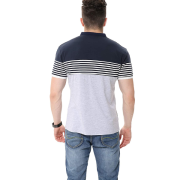 fanideaz Mens Cotton Half Sleeve Striped Polo T Shirt with Collar