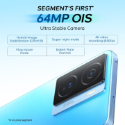 iQOO Z7 5G by vivo (Norway Blue, 6GB RAM, 128GB Storage) | Dimensity 920 5G 6nm Processor | 64MP OIS Ultra Stable Camera | Segment's Brightest AMOLED Display | 44W FlashCharge
