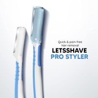 LetsShave Multi-Care Beard Pen Styler Razor for Men (Pack of 3) | Beard Styling Razor for Men | Reusable Razor | Stainless-Steel Blade | Remove unwanted hair from Chest, Arms & Sideburns