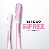 LetsShave Evior Reusable Face & Eyebrow Razor For Women | For Insant & Painless Hair Removal | For Face, Eyebrow, Chin, Vellus hair, Upper Lips | Derma-Planing Tool for Sensitive Skin - Pack of 3