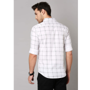Dennis Lingo Men's Checkered Slim Fit Cotton Casual Shirt