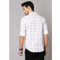 Dennis Lingo Men's Checkered Slim Fit Cotton Casual Shirt
