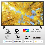 LG 108 cm (43 inches) 4K Ultra HD Smart LED TV 43UQ7500PSF (Ceramic Black)