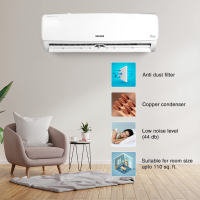 Voltas 1 Ton 3 Star, Inverter Split AC(Copper, 4-in-1 Adjustable Mode, Anti-dust Filter, 2023 Model, 123V Vectra Elegant, White)