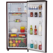 Whirlpool 190 L 4 Star Inverter Direct-Cool Single Door Refrigerator with IntelliSense Inverter Technology (WDE 205 PRM 4S INV, Wine Radiance, Inverter Compressor, 2022 Model)