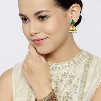 Yellow Chimes Earrings for Women and Girls | Traditional Jhumka | Gold Plated Earring | Accessories Jewellery for Women | Birthday Gift for Girls and Women Anniversary Gift for Wife