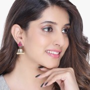 Yellow Chimes Earrings for Women and Girls | Traditional Jhumka | Gold Plated Earring | Accessories Jewellery for Women | Birthday Gift for Girls and Women Anniversary Gift for Wife
