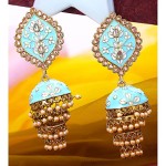 yellow-chimes-earrings-for-women-girls-traditional-multicolor-meenakari-earring-gold-plated-jhumkas-floral-dangler-earrings-accessories-jewellery-birt