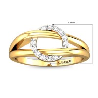 Candere By Kalyan Jewellers Gold and Diamond Ring for Women