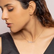 GIVA 925 Sterling Silver Rosegold Double Infinity Love Necklace| Pendant to Gift Women & Girls | With Certificate of Authenticity and 925 Stamp | 6 Month Warranty*