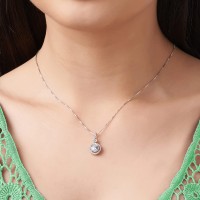 GIVA 925 Sterling Silver Drizzle Drop Pendant with Box Chain | Necklace to Gift Women & Girls | With Certificate of Authenticity and 925 Stamp | 6 Month Warranty*