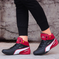 Bersache Sports Shoes for Men |Latest Stylish Sports Shoes for Men |Lace-Up Lightweight Red Shoes for Running, Walking, Gym,Trekking and Hiking Shoes for Men (ORI-9015)