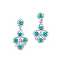 Atasi International Silver Plated Alloy Necklace Set with Earrings For Women (RF5461)