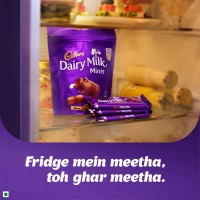Cadbury Dairy Milk Chocolate Home Treats, Pack of 17 Mini Chocolate Bars, 119 g / 126 g