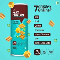 RiteBite Max Protein Chips Assorted Pack of 3 (Spanish Tomato-1, Cheese Jalapeno-1, Peri Peri-1 ) Protein, Fiber, Low GI, Gluten Free, Super Grains like Sorghum, Quinoa, Oats, Ragi, No Preservatives, 100% Vegetarian, 450g