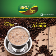 BRU Green Label Filter Coffee Powder 500 g Pouch,