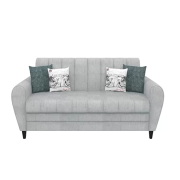 3 Seater Fabric Sofa Furniture for Living Room, Office - Grey