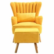 Wood Art Wing Chair